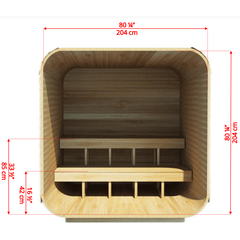 Dundalk Leisurecraft Canadian Timber 2-4 Person Luna Sauna | CTC22LU