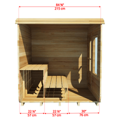 Dundalk Leisurecraft Canadian Timber 2-4 Person Luna Sauna | CTC22LU